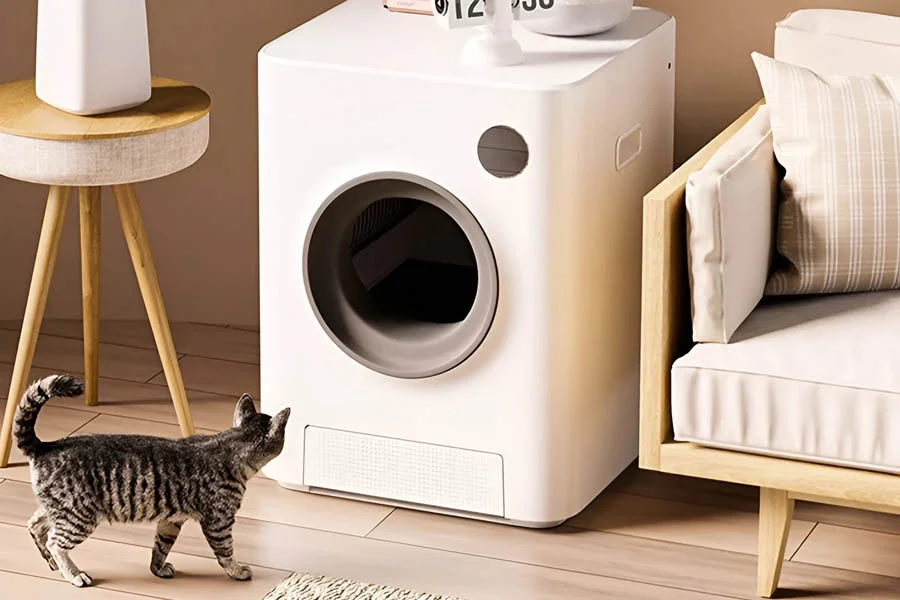 small automatic litter box